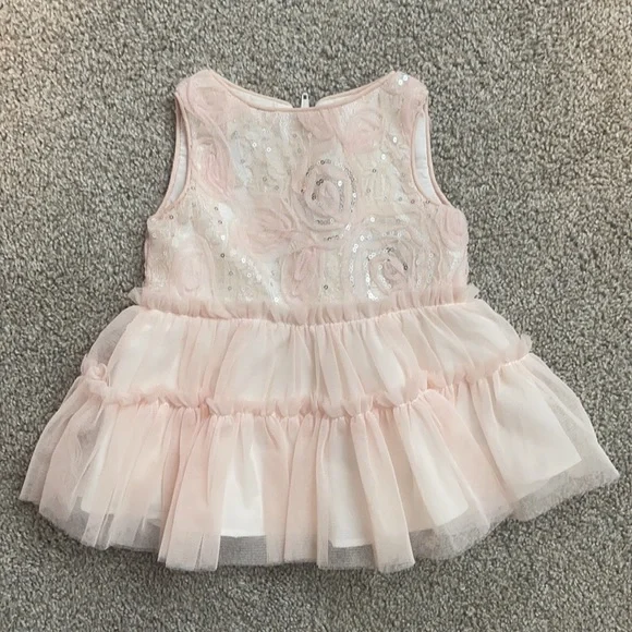 pippa and julie sequin dress PIPPA & JULIE SEQUIN HEART KNIT TULLE DRESS (SZ18MTH) ***NWT***